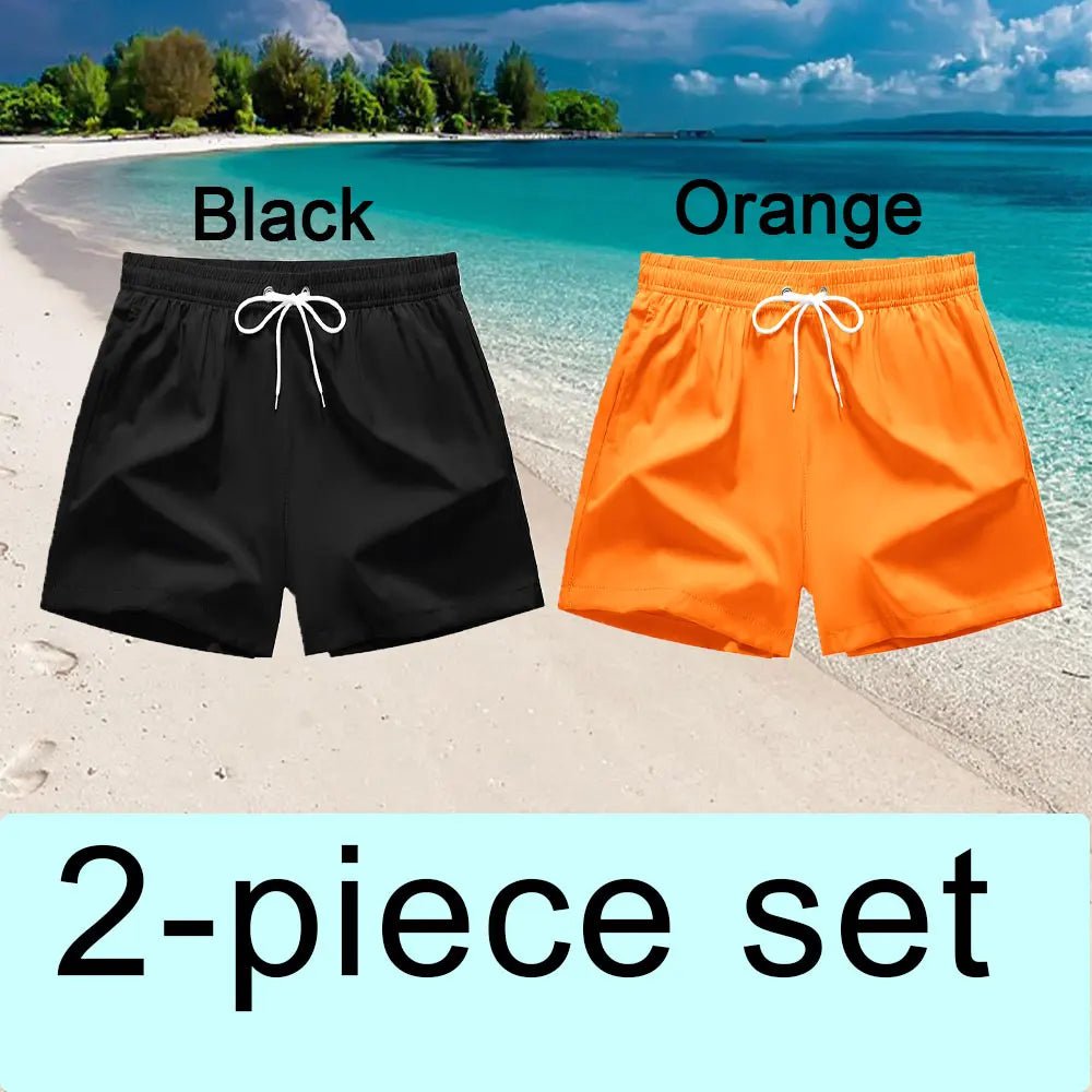 Swim Trunks Swim Shorts for Men Quick Dry Board Shorts Bathing Suit Breathable Drawstring With Pockets for Surfing Beach Summer - PrimeNest