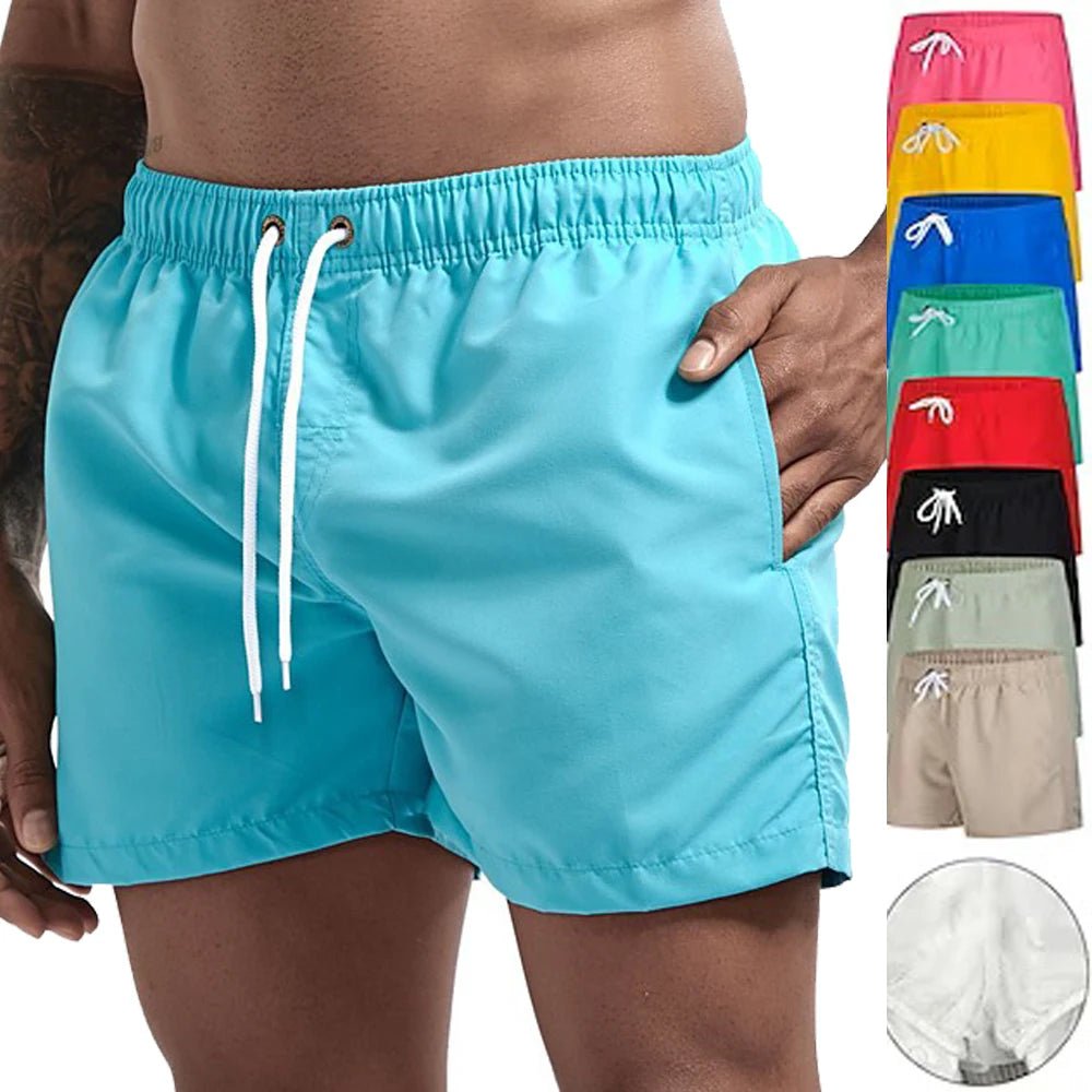 Swim Trunks Swim Shorts for Men Quick Dry Board Shorts Bathing Suit Breathable Drawstring With Pockets for Surfing Beach Summer - PrimeNest