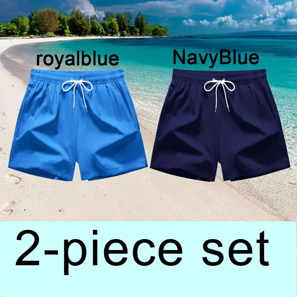 Swim Trunks Swim Shorts for Men Quick Dry Board Shorts Bathing Suit Breathable Drawstring With Pockets for Surfing Beach Summer - PrimeNest