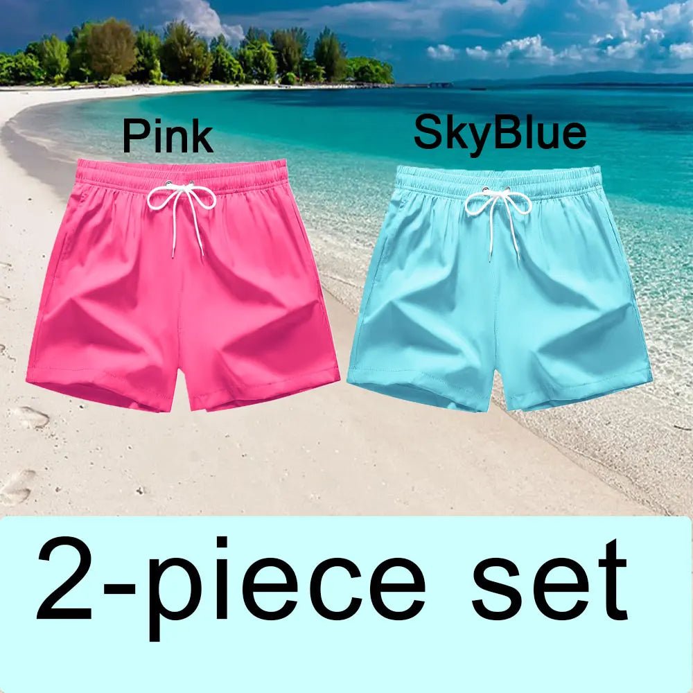 Swim Trunks Swim Shorts for Men Quick Dry Board Shorts Bathing Suit Breathable Drawstring With Pockets for Surfing Beach Summer - PrimeNest