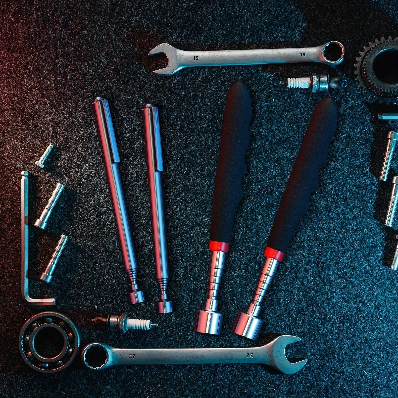 Telescopic magnet picking tool for hard to reach areas - PrimeNest