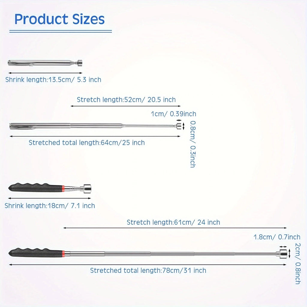 Telescopic magnet picking tool for hard to reach areas - PrimeNest