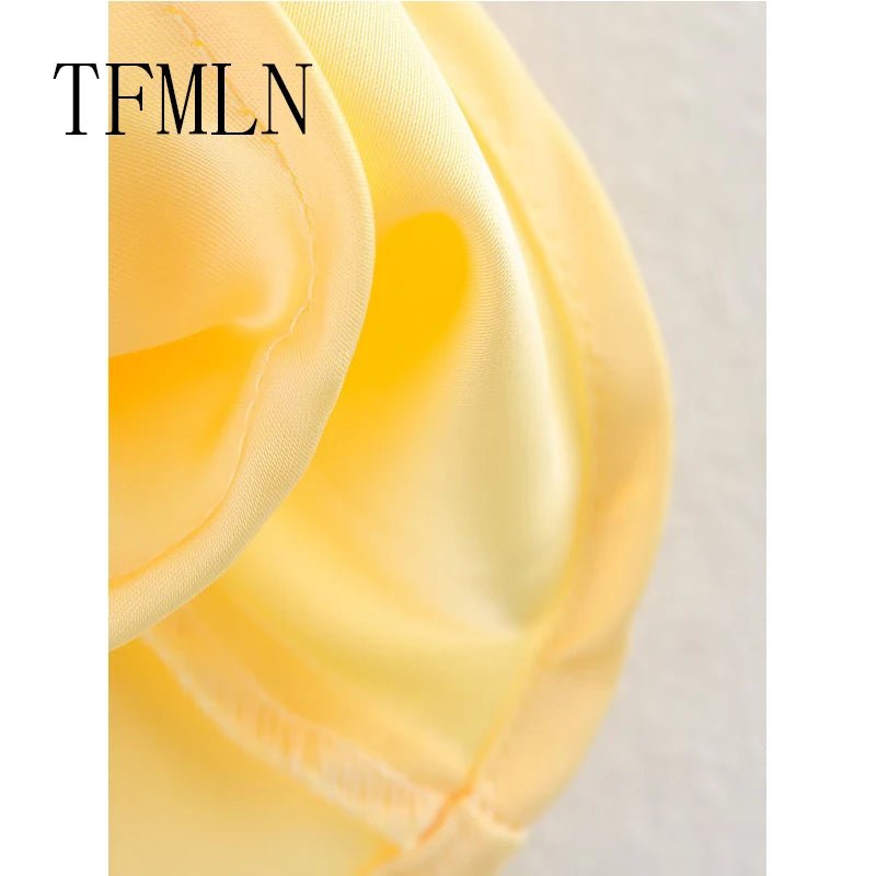 TFMLN 2025 Women Sexy Halter Top Spring Summer Sexy Backless High Street Waistcoat Female Fashion Solid Elegant Halter Neck Tops - PrimeNest