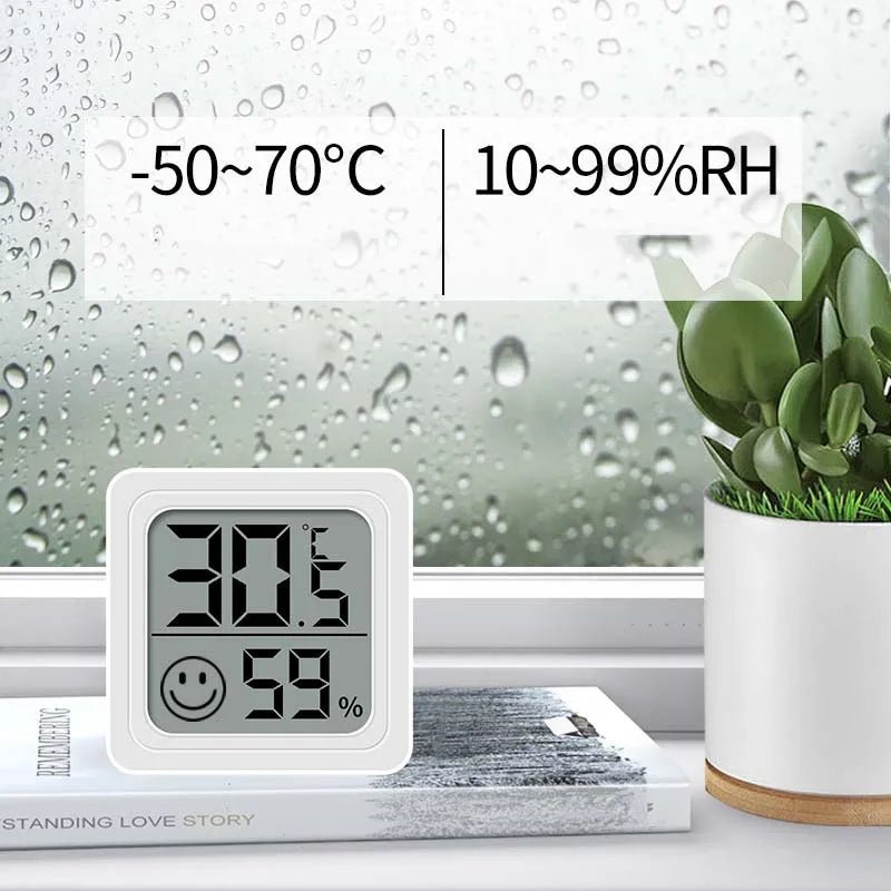 Thermo-Hygrometer Household Mini LCD Digital Display Indoor Room Temperature Humidity Meter Sensor Gauge Weather Station - PrimeNest