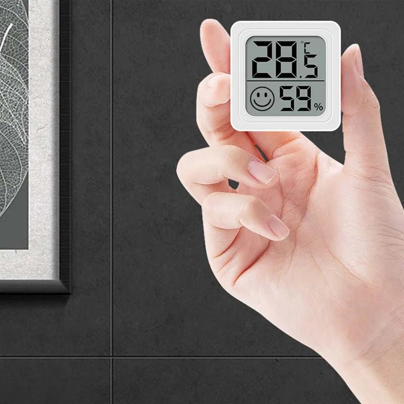 Thermo-Hygrometer Household Mini LCD Digital Display Indoor Room Temperature Humidity Meter Sensor Gauge Weather Station - PrimeNest