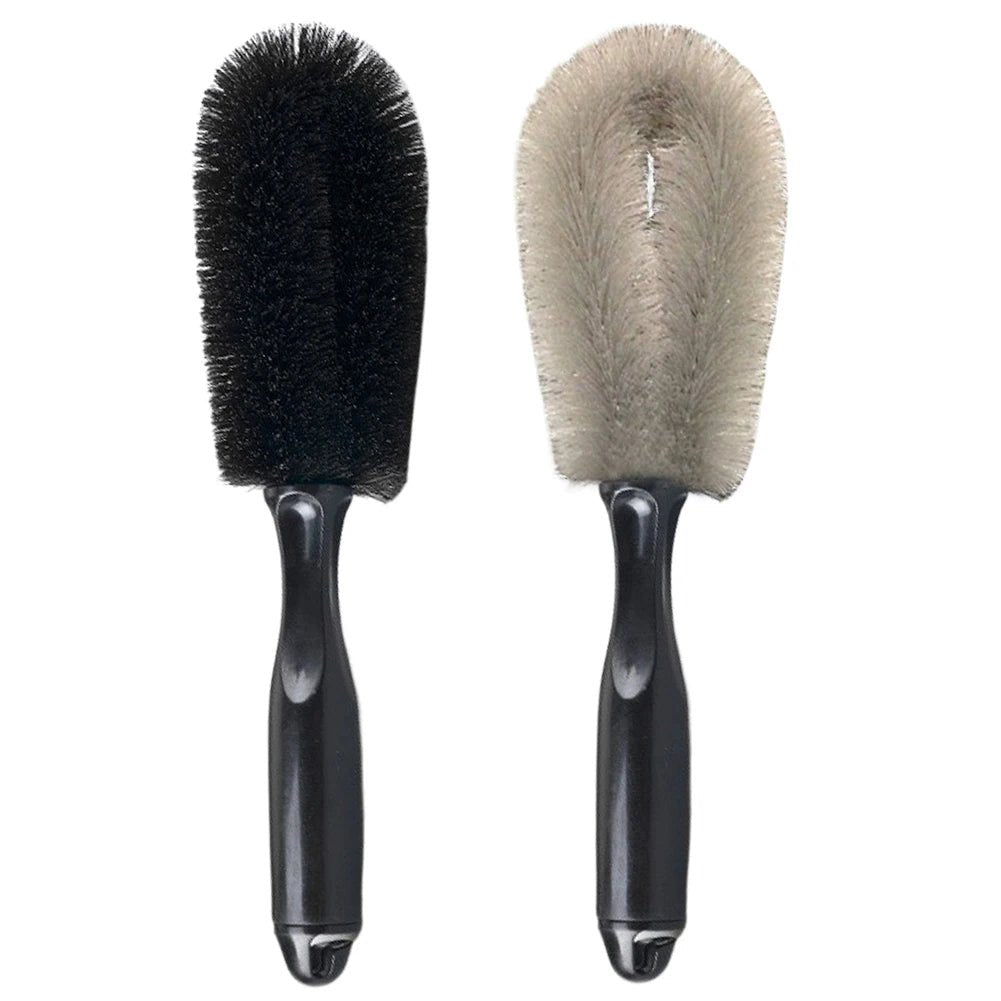 Tire Detail Brush Car Rim Scrubber Cleaner Duster Car Wheel Rim Hub Cleaning Brush Soft Bristle Auto Detailing Washing Tools - PrimeNest