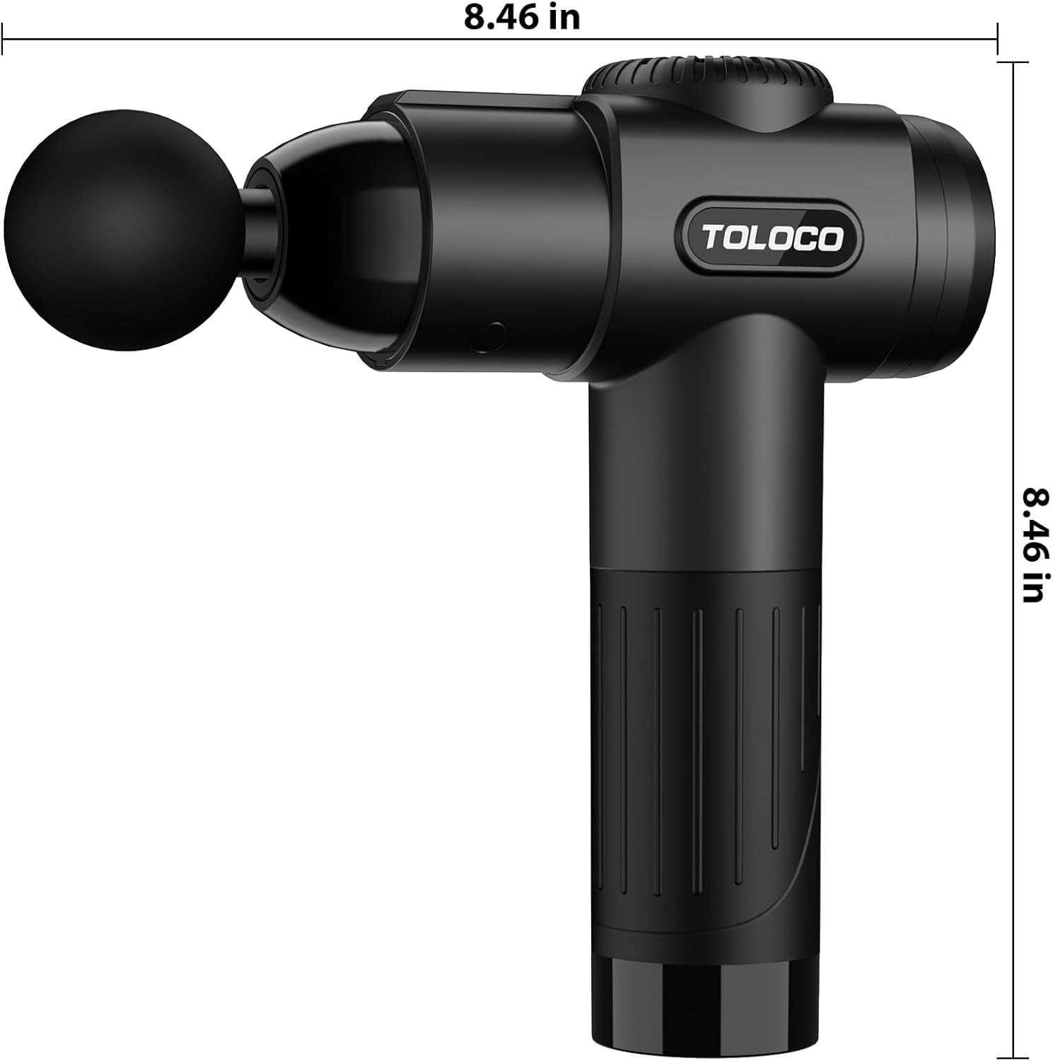 TOLOCO Massage Gun, Deep Tissue Back Massage for Athletes for Pain Relief, Percussion Massager with 10 Massages Heads & Silent Brushless Motor, Valentines Day Gifts for Him Her, Black - PrimeNest