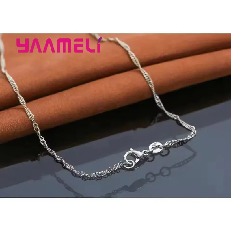Top Sale Wding Engagement Anniversary Gift Jewelry Sets 925 Silver Color Stamped Heart Pendant Hoop Earrings for Women Girls - PrimeNest