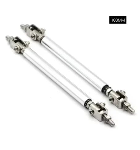 Universal Car Splitter Rods Racing Adjustable Front Rear Bumper Lip Support Strut Brace Tie Pull Bar Kit 75/100/150/200mm - PrimeNest