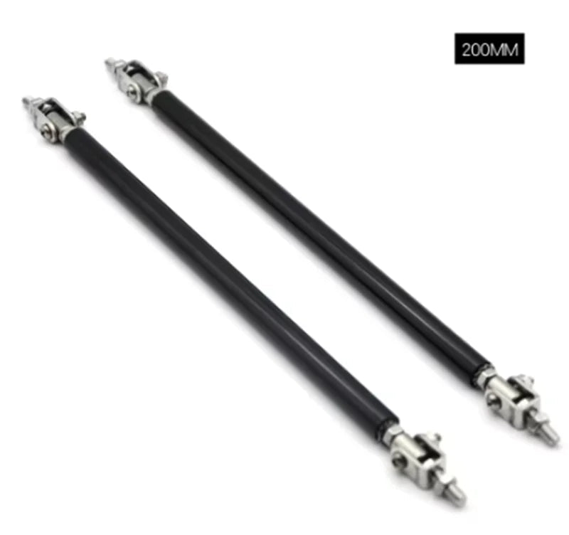 Universal Car Splitter Rods Racing Adjustable Front Rear Bumper Lip Support Strut Brace Tie Pull Bar Kit 75/100/150/200mm - PrimeNest