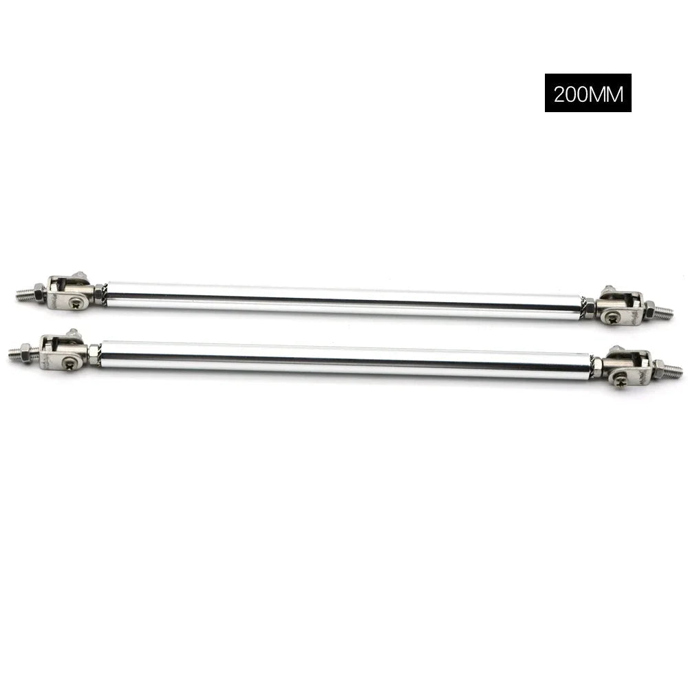 Universal Car Splitter Rods Racing Adjustable Front Rear Bumper Lip Support Strut Brace Tie Pull Bar Kit 75/100/150/200mm - PrimeNest