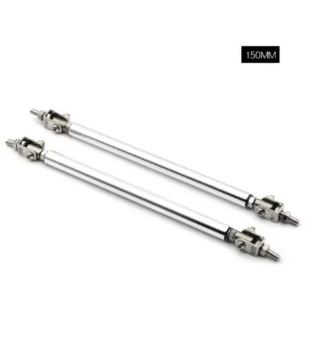 Universal Car Splitter Rods Racing Adjustable Front Rear Bumper Lip Support Strut Brace Tie Pull Bar Kit 75/100/150/200mm - PrimeNest