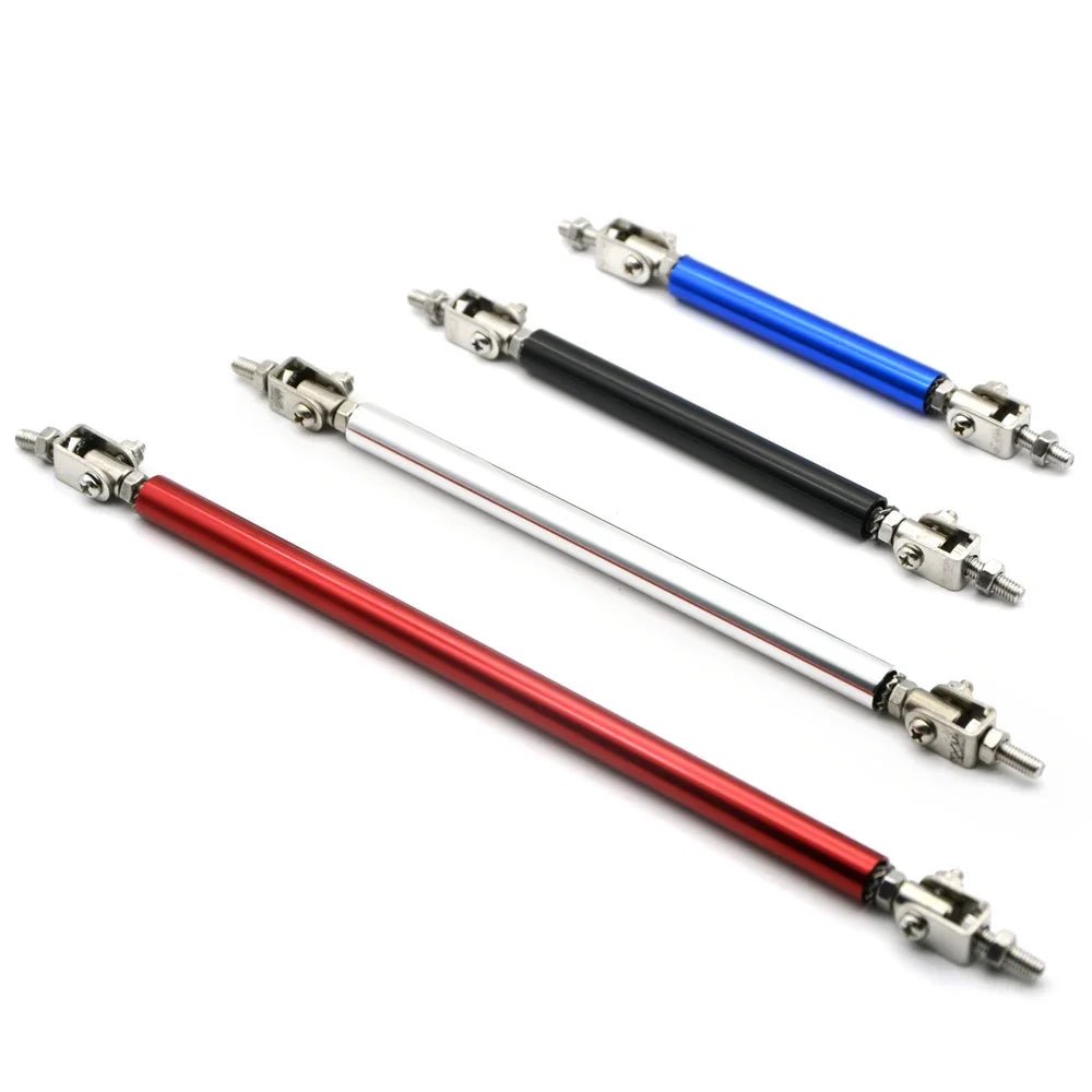 Universal Car Splitter Rods Racing Adjustable Front Rear Bumper Lip Support Strut Brace Tie Pull Bar Kit 75/100/150/200mm - PrimeNest