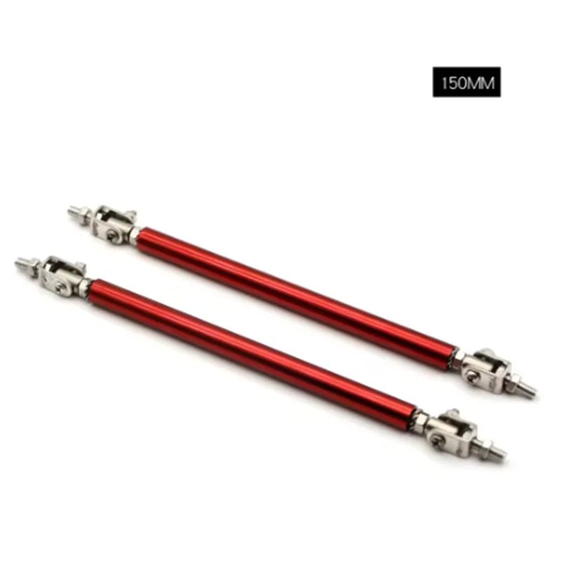 Universal Car Splitter Rods Racing Adjustable Front Rear Bumper Lip Support Strut Brace Tie Pull Bar Kit 75/100/150/200mm - PrimeNest