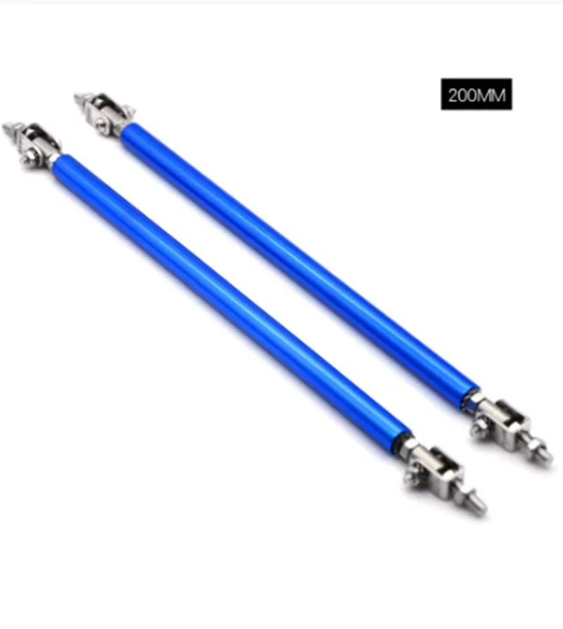 Universal Car Splitter Rods Racing Adjustable Front Rear Bumper Lip Support Strut Brace Tie Pull Bar Kit 75/100/150/200mm - PrimeNest