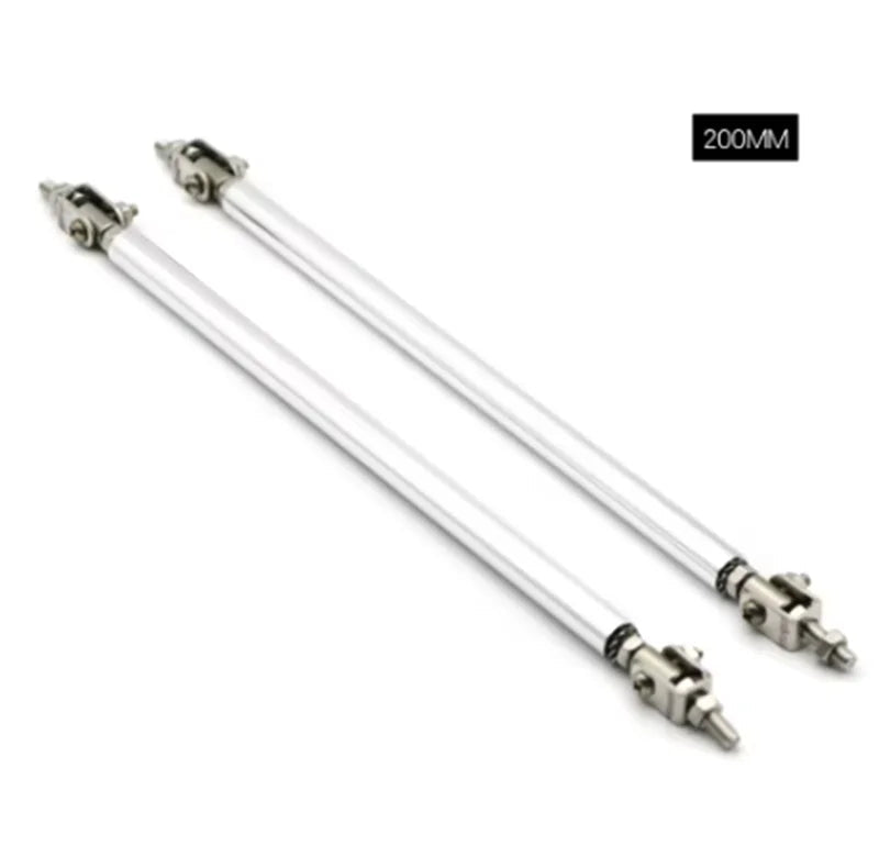 Universal Car Splitter Rods Racing Adjustable Front Rear Bumper Lip Support Strut Brace Tie Pull Bar Kit 75/100/150/200mm - PrimeNest