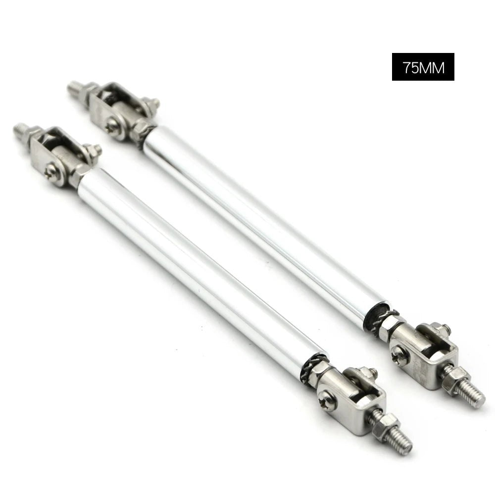 Universal Car Splitter Rods Racing Adjustable Front Rear Bumper Lip Support Strut Brace Tie Pull Bar Kit 75/100/150/200mm - PrimeNest