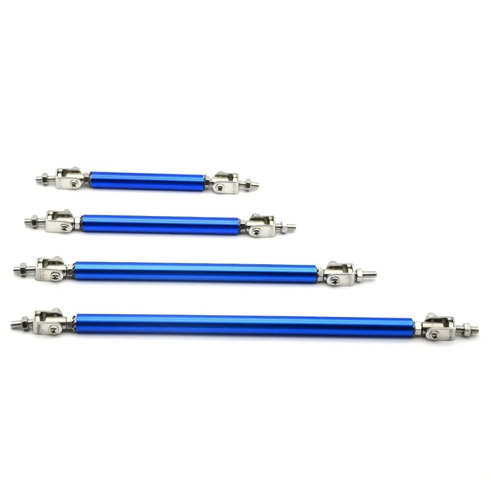 Universal Car Splitter Rods Racing Adjustable Front Rear Bumper Lip Support Strut Brace Tie Pull Bar Kit 75/100/150/200mm - PrimeNest