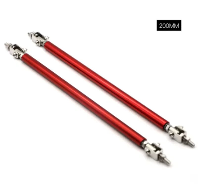 Universal Car Splitter Rods Racing Adjustable Front Rear Bumper Lip Support Strut Brace Tie Pull Bar Kit 75/100/150/200mm - PrimeNest
