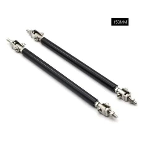 Universal Car Splitter Rods Racing Adjustable Front Rear Bumper Lip Support Strut Brace Tie Pull Bar Kit 75/100/150/200mm - PrimeNest