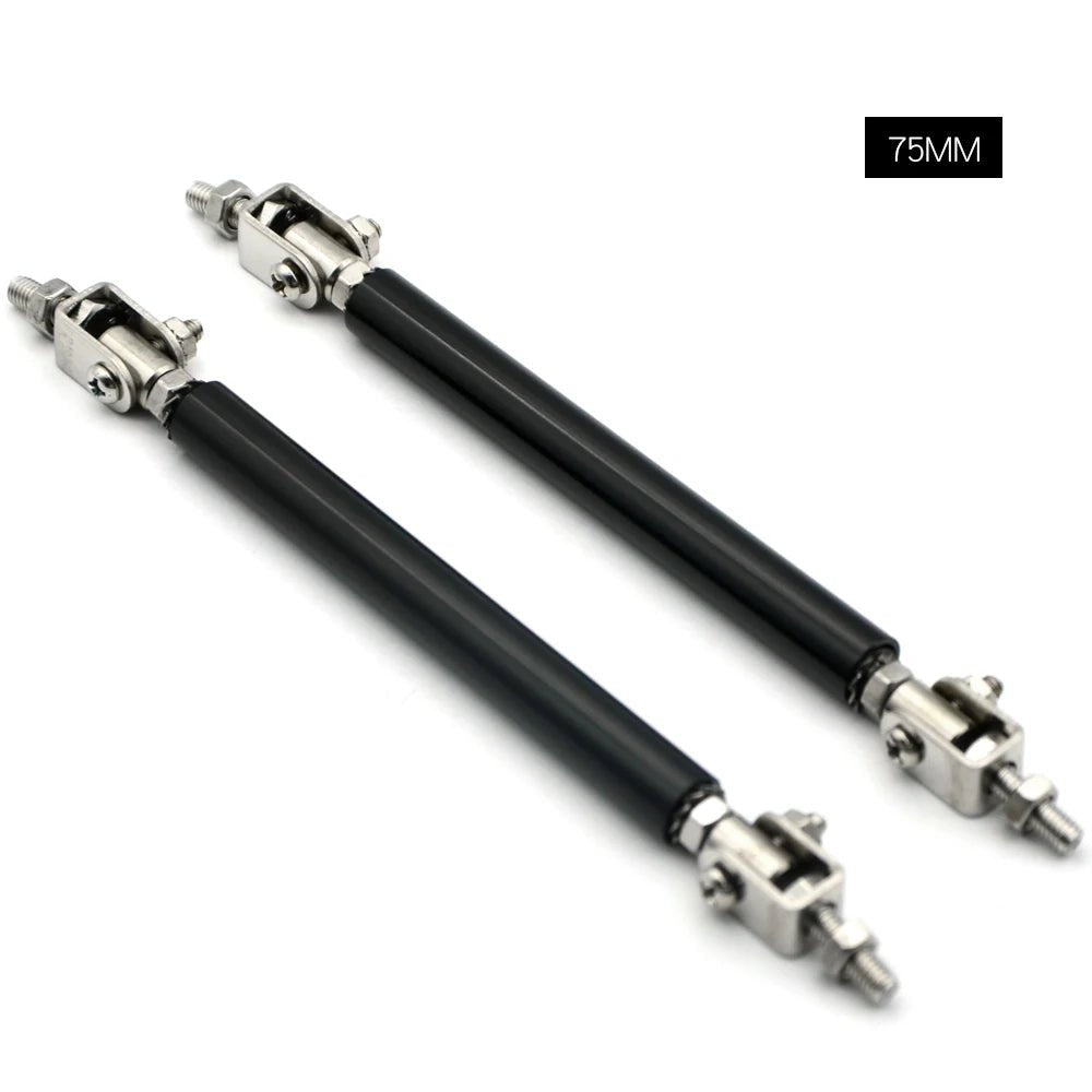 Universal Car Splitter Rods Racing Adjustable Front Rear Bumper Lip Support Strut Brace Tie Pull Bar Kit 75/100/150/200mm - PrimeNest