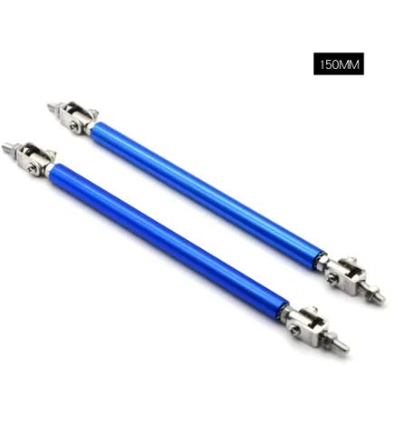 Universal Car Splitter Rods Racing Adjustable Front Rear Bumper Lip Support Strut Brace Tie Pull Bar Kit 75/100/150/200mm - PrimeNest