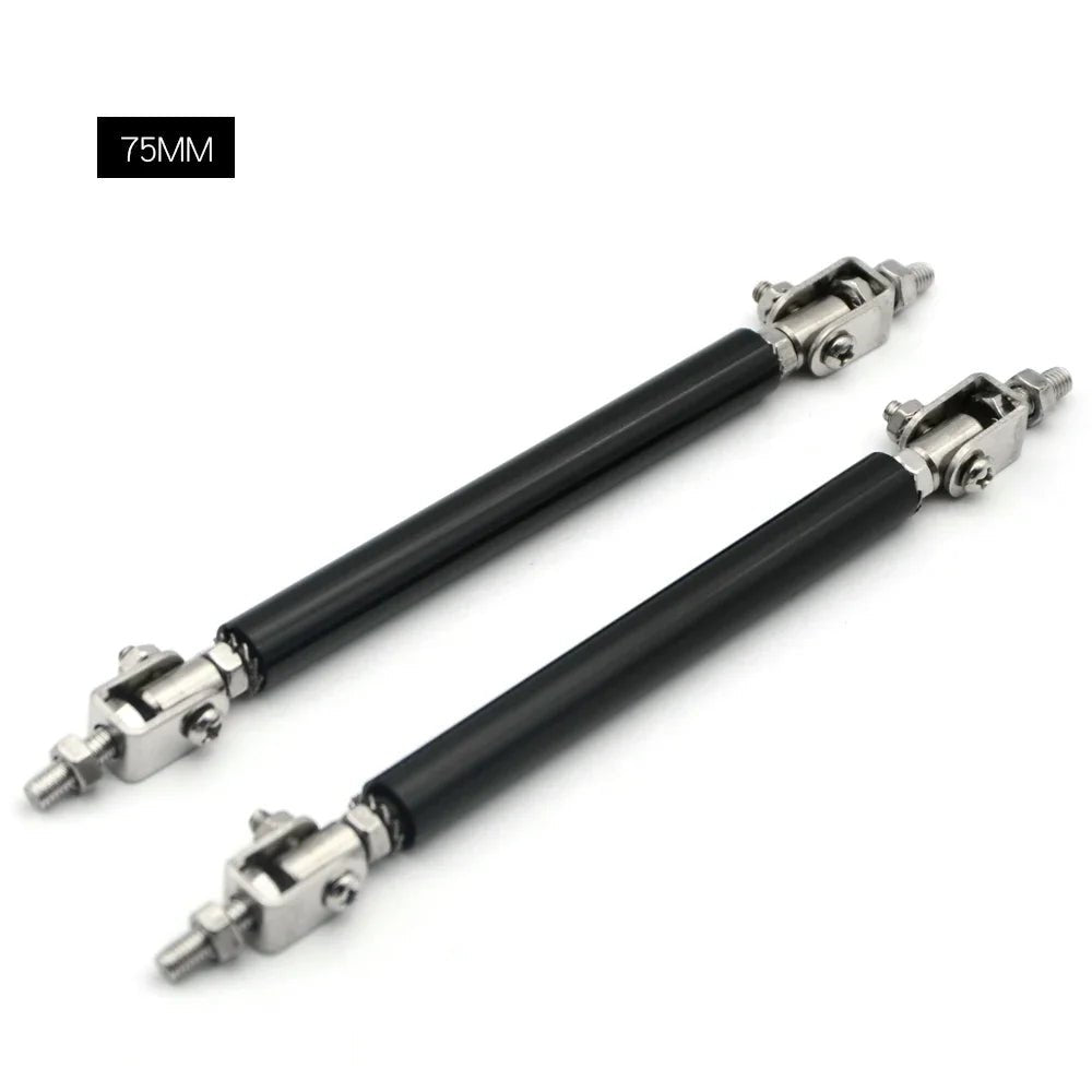 Universal Car Splitter Rods Racing Adjustable Front Rear Bumper Lip Support Strut Brace Tie Pull Bar Kit 75/100/150/200mm - PrimeNest