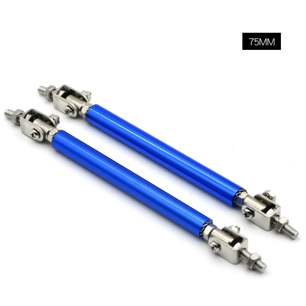 Universal Car Splitter Rods Racing Adjustable Front Rear Bumper Lip Support Strut Brace Tie Pull Bar Kit 75/100/150/200mm - PrimeNest