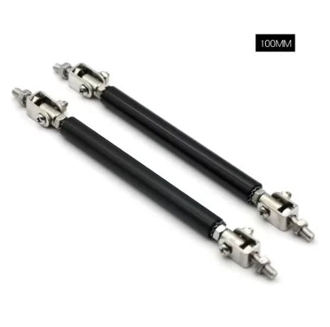 Universal Car Splitter Rods Racing Adjustable Front Rear Bumper Lip Support Strut Brace Tie Pull Bar Kit 75/100/150/200mm - PrimeNest