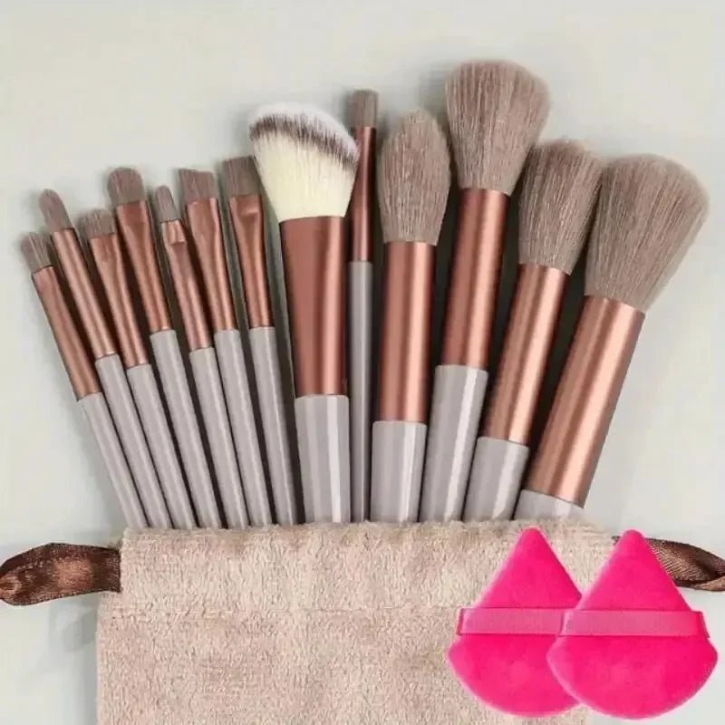 Vegan Makeup Brush Set - Soft Fluffy Kabuki & Blending Brushes for Foundation, Contour & Baking, Cruelty-Free Salon Tools - PrimeNest