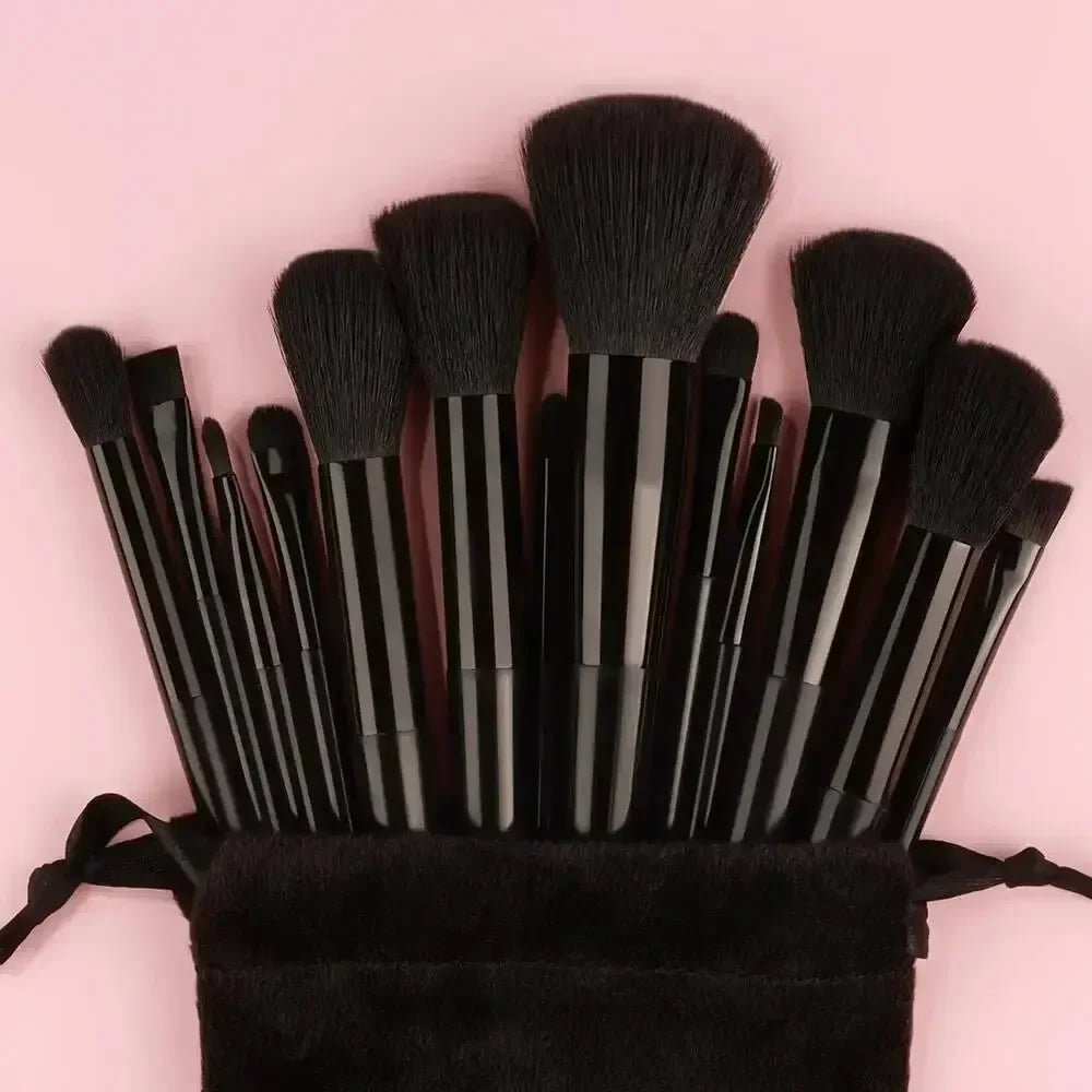 Vegan Makeup Brush Set - Soft Fluffy Kabuki & Blending Brushes for Foundation, Contour & Baking, Cruelty-Free Salon Tools - PrimeNest