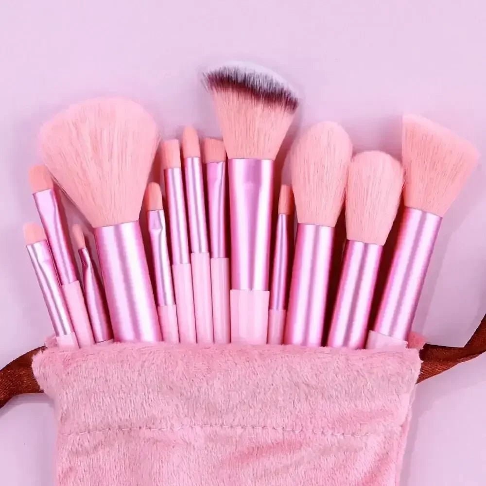 Vegan Makeup Brush Set - Soft Fluffy Kabuki & Blending Brushes for Foundation, Contour & Baking, Cruelty-Free Salon Tools - PrimeNest