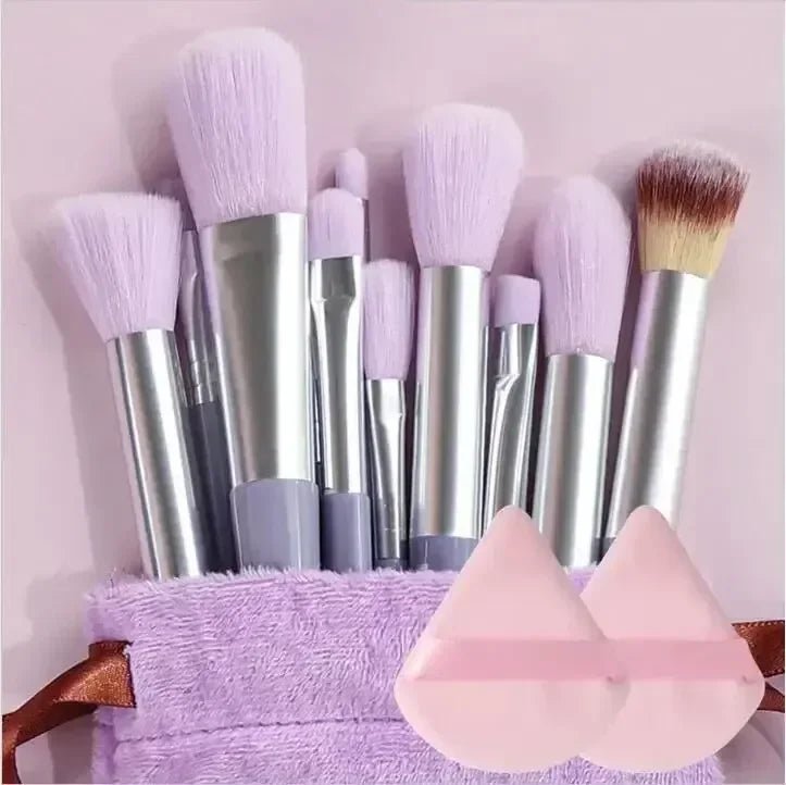 Vegan Makeup Brush Set - Soft Fluffy Kabuki & Blending Brushes for Foundation, Contour & Baking, Cruelty-Free Salon Tools - PrimeNest