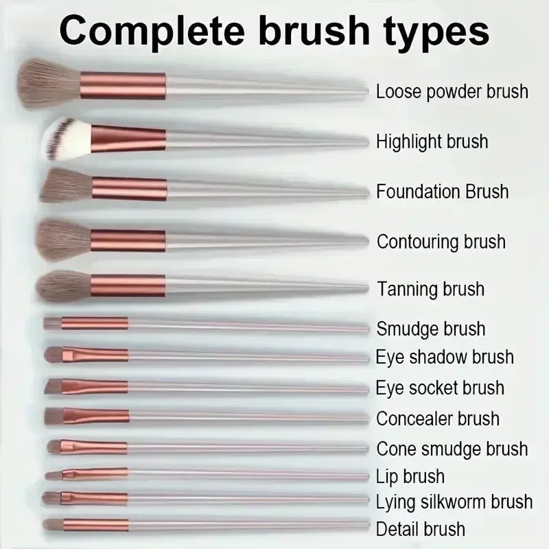Vegan Makeup Brush Set - Soft Fluffy Kabuki & Blending Brushes for Foundation, Contour & Baking, Cruelty-Free Salon Tools - PrimeNest