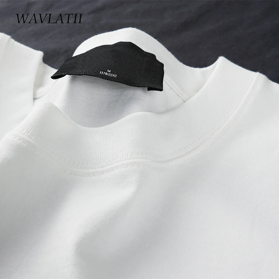 WAVLATII Oversized Summer T shirts for Women Men Brown Casual Female Korean Streetwear Tees Unisex Basic Solid Young Cool Tops - PrimeNest