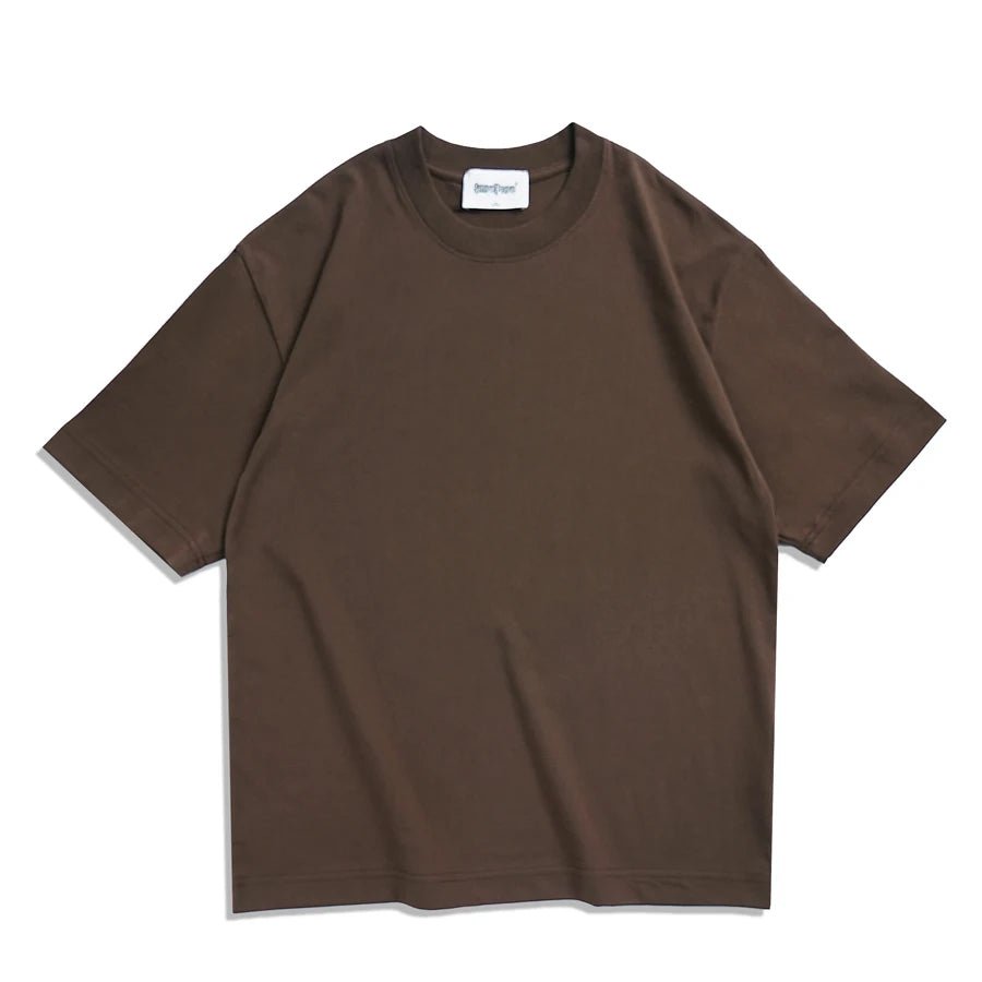 WAVLATII Oversized Summer T shirts for Women Men Brown Casual Female Korean Streetwear Tees Unisex Basic Solid Young Cool Tops - PrimeNest