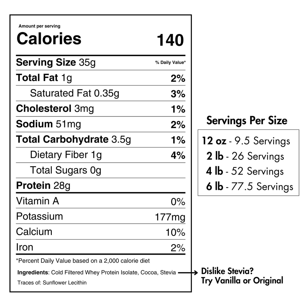 Whey Protein Isolate Chocolate - PrimeNest