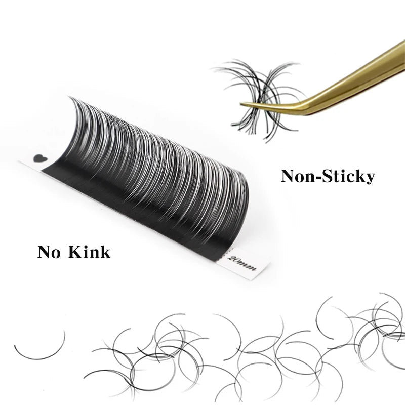 Winky Beauty Individual Eyelash Extension B/C/CC/D/DD Faux Mink Cilias Soft Eye Lash Extension 3D Russian Volume Lashes Makeup - PrimeNest