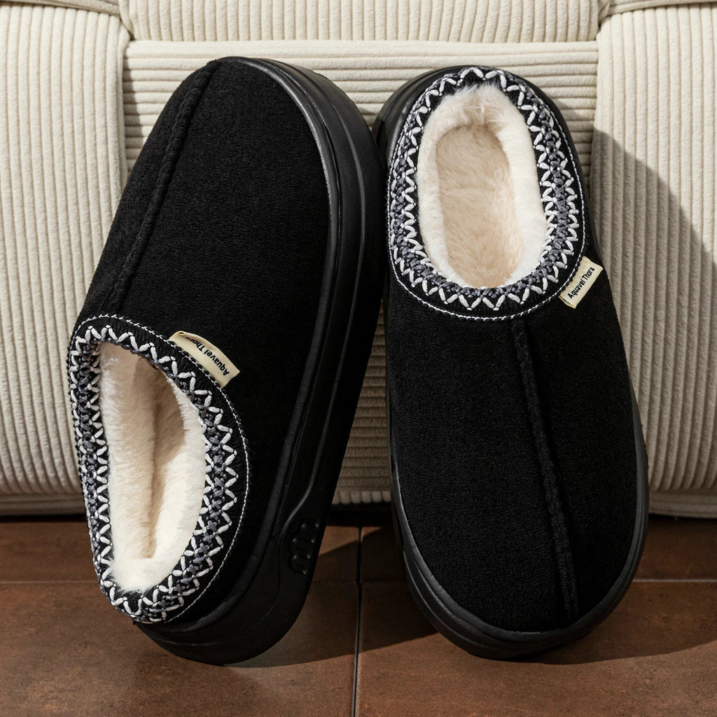Winter Women's Slippers Boots Fashion Fuzzy Fur Anti-slip Soft Sole Outdoor Indoor Warm Comfort Men Plush Houseshoes Couple - PrimeNest