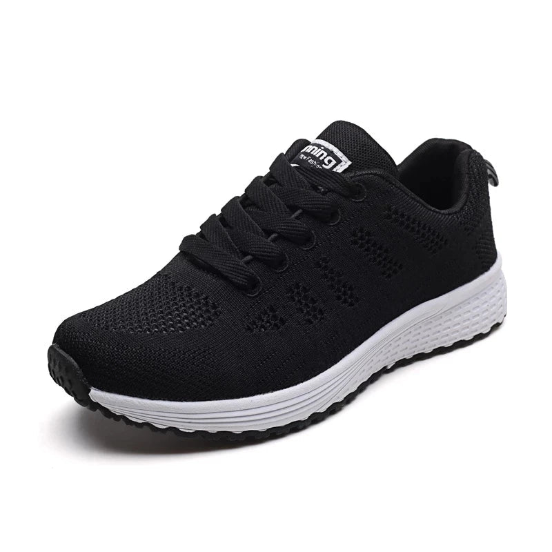 Women Casual Shoes Fashion Breathable Walking Mesh Flat Shoes Sneakers Women 2021 Gym Vulcanized Shoes White Female Footwear - PrimeNest