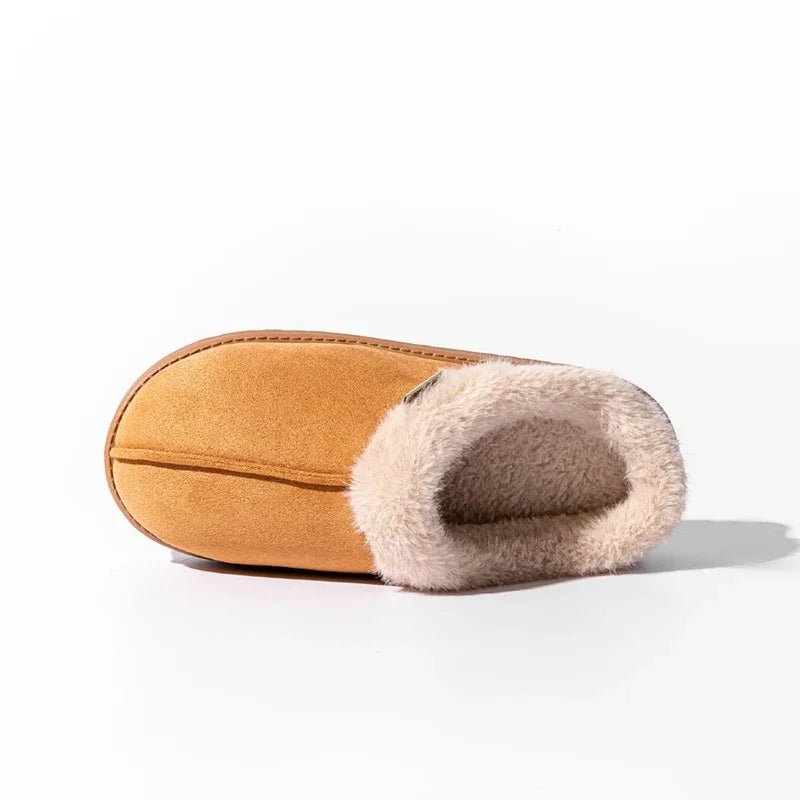 Women Fluffy Slippers for Autumn Winter Indoor EVA Thick Sole Anti-Slip Warm Unisex House Shoes - PrimeNest