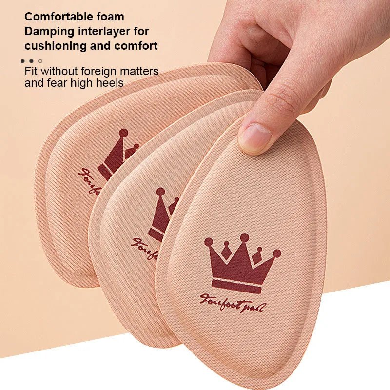 Women Forefoot Pad Pain Relief Insert Half Size Insoles Non-slip Cushion Shoe Breathable Sweat Absorbing Foot Pads for Shoes - PrimeNest