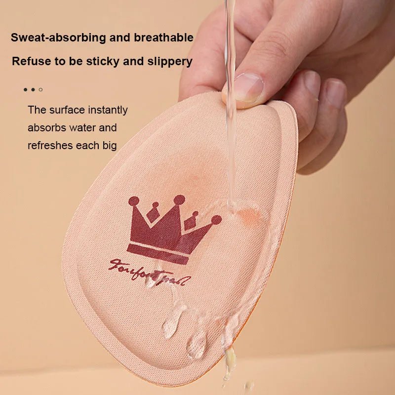 Women Forefoot Pad Pain Relief Insert Half Size Insoles Non-slip Cushion Shoe Breathable Sweat Absorbing Foot Pads for Shoes - PrimeNest