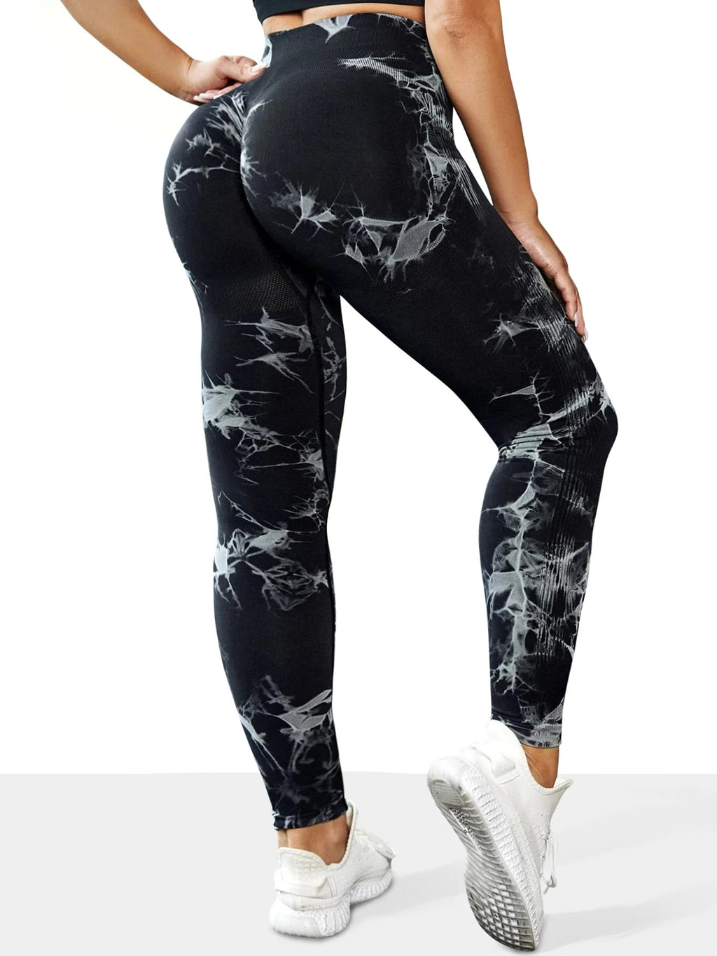 Women's Seamless Tie-dye Yoga Pants High Waist Soft Comfortable Gym Fitness Sportswear Workout Leggings Tights - PrimeNest