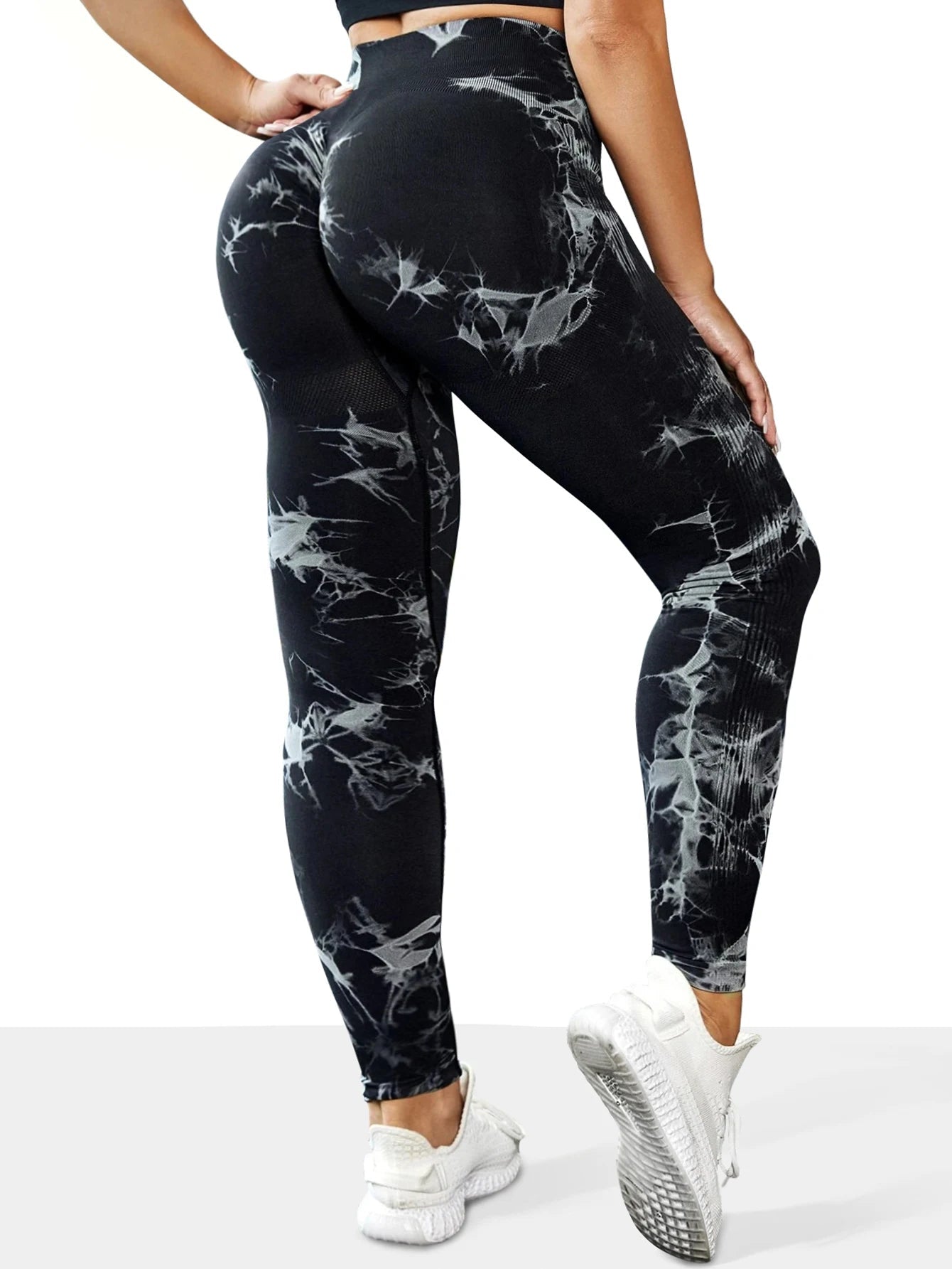Women's Seamless Tie-dye Yoga Pants High Waist Soft Comfortable Gym Fitness Sportswear Workout Leggings Tights - PrimeNest