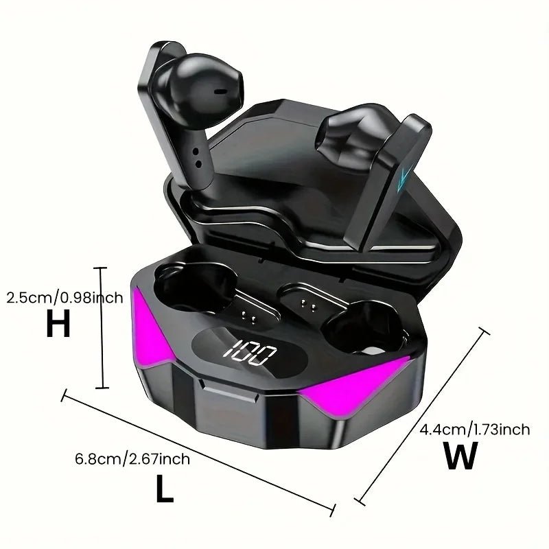 X15 TWS Wireless Bluetooth Headset LED Display Gamer Earbuds with Mic Wireless Headphones Noise Cancelling Bluetooth Earphones - PrimeNest