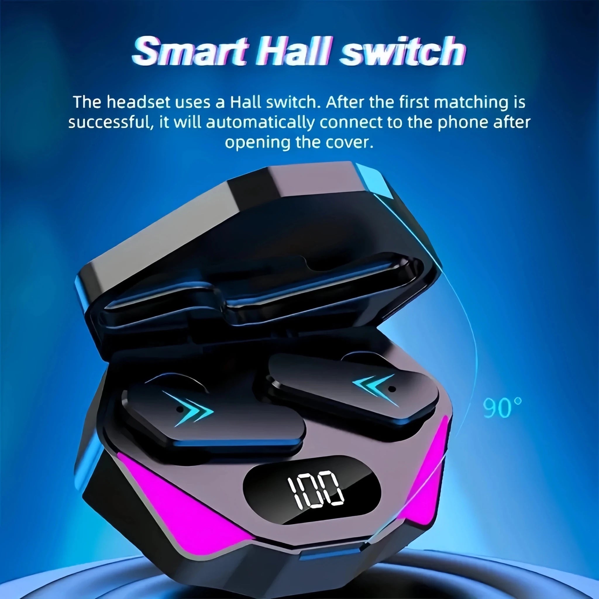 X15 TWS Wireless Bluetooth Headset LED Display Gamer Earbuds with Mic Wireless Headphones Noise Cancelling Bluetooth Earphones - PrimeNest