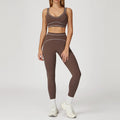 Yoga Suit Women Tracksuit Sports Bra High Waist Legging Shorts Outfit Gym Set Fitness Running Workout Clothes Push Up Sportswear - PrimeNest