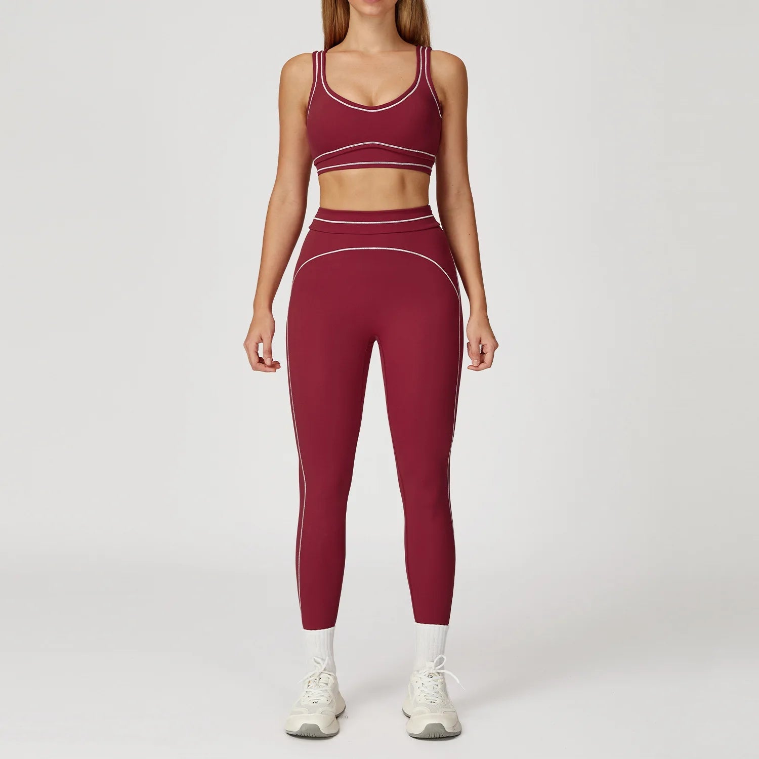 Yoga Suit Women Tracksuit Sports Bra High Waist Legging Shorts Outfit Gym Set Fitness Running Workout Clothes Push Up Sportswear - PrimeNest