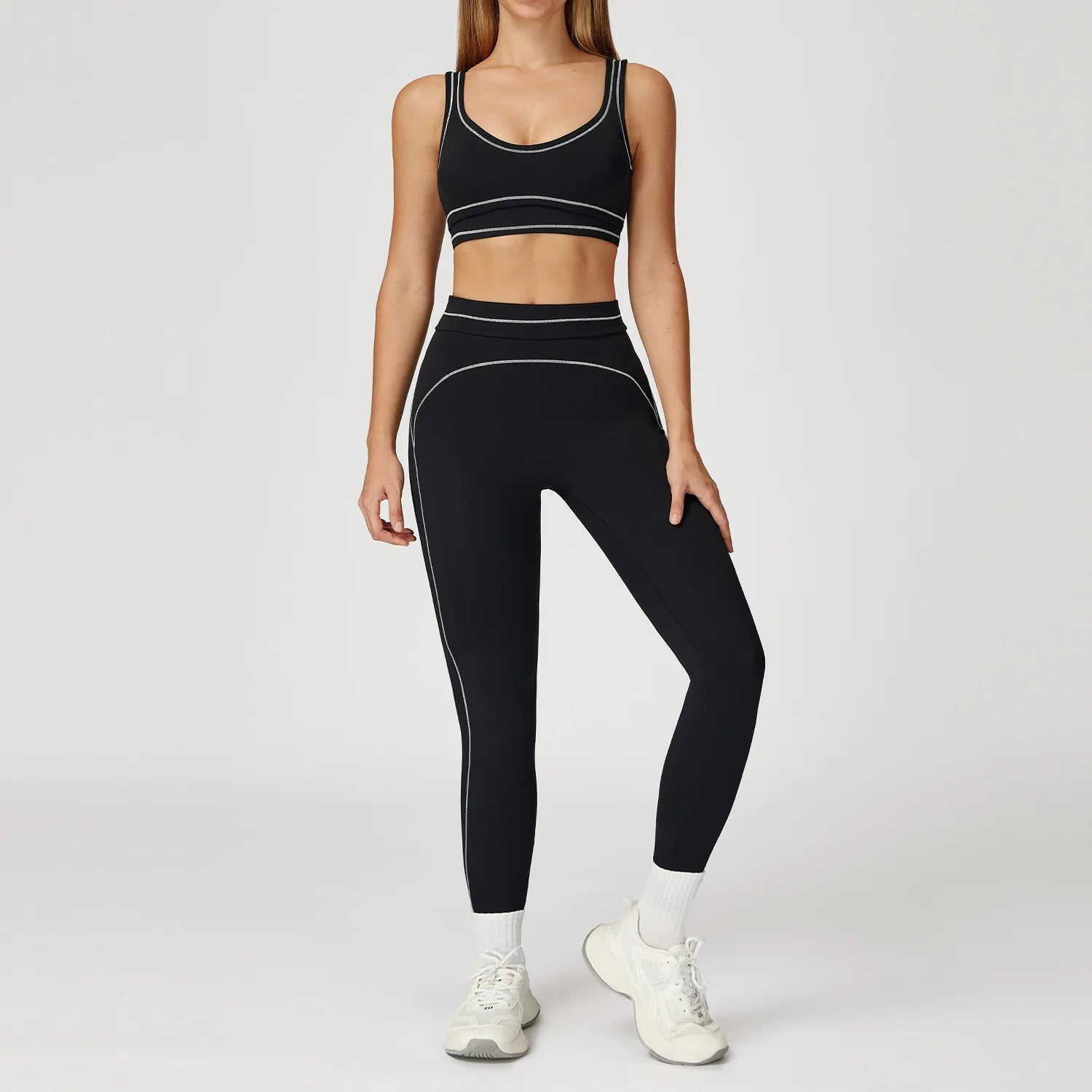 Yoga Suit Women Tracksuit Sports Bra High Waist Legging Shorts Outfit Gym Set Fitness Running Workout Clothes Push Up Sportswear - PrimeNest